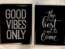 New Black  Silver sparkle picture frames 8x10