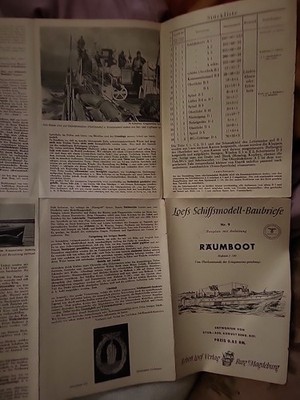 Loefs Schiffsmodell-Baubrief  Nr. 9, Räumboot, Maßstab 1:100, 1944, August Reng