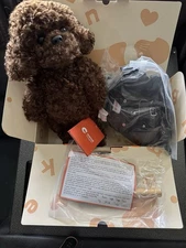 Chongker Poodle Doll 13” With Motor Clothing Faux Leather Gear Posable NEW