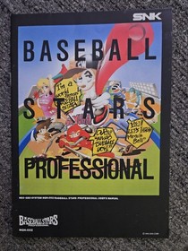 Baseball Stars Professional Neo Geo AES English Version USA -CIB -Tested -Works
