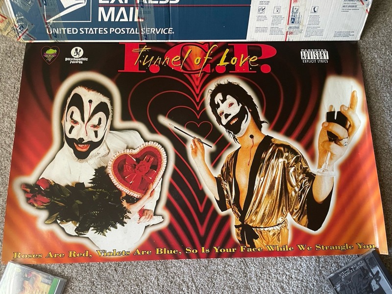 Rare insane clown posse Tunnel Of Love poster ICP Twiztid Psychopathic Records