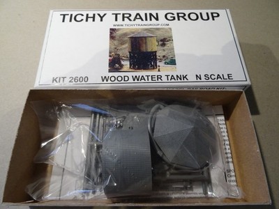 Tichy-Train Wood style Water Tank plastic  Kit,   N Scale , item #2600