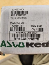 Asco SC8220G404 Solenoid Valve 1/2 Inch NPT Normally Closed 120V AC