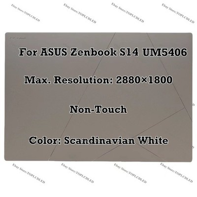 OLED Screen Full Assembly Display Hinge Up ASUS Zenbook S14 UM5406GA 2.8K 120Hz