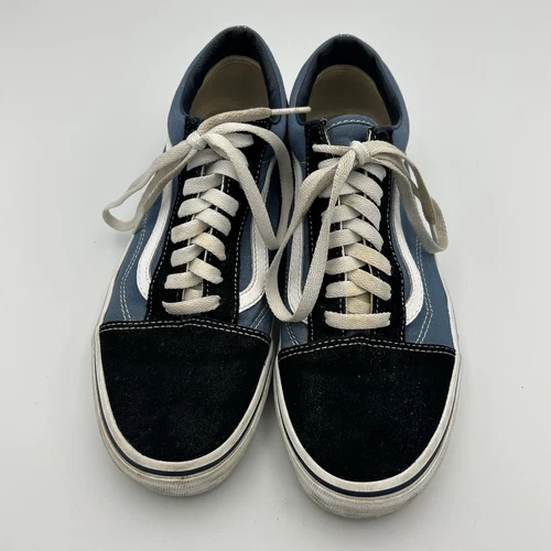 Sneakers basse Vans scamosciate tela blu skate donna 10 uomo 8 5 fuori muro