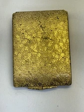 Vtg Max Factor Regency Golden Bouquet Powder Compact Case Only 1960s