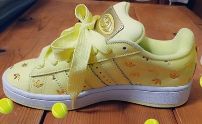 New-ADIDAS Campus 00S Allover Debossed Trefoils in Pulse Yellow Size 6