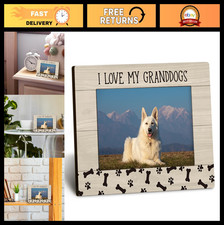 4x6 Dog Photo Frame for Grandparents - Pet Lover Gifts, I Love My Granddogs Deco