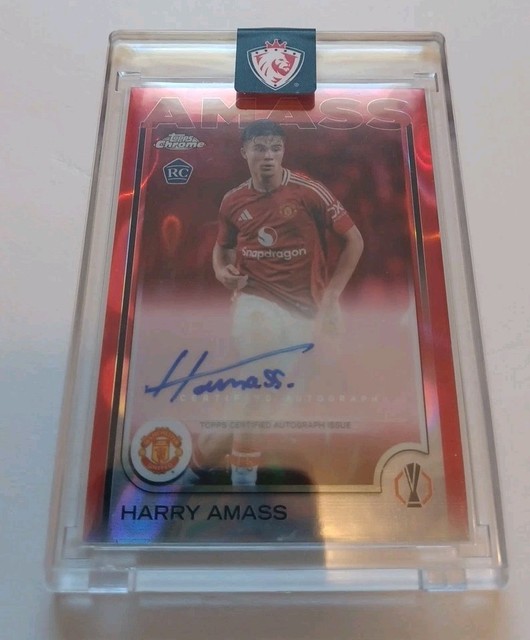 24-25 Topps UEFA Club Competitions Harry Amass Rookie Red Lava Auto 1/5