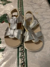 See Kai Run Toddler Silver Sandals Toddler size 6 NWT