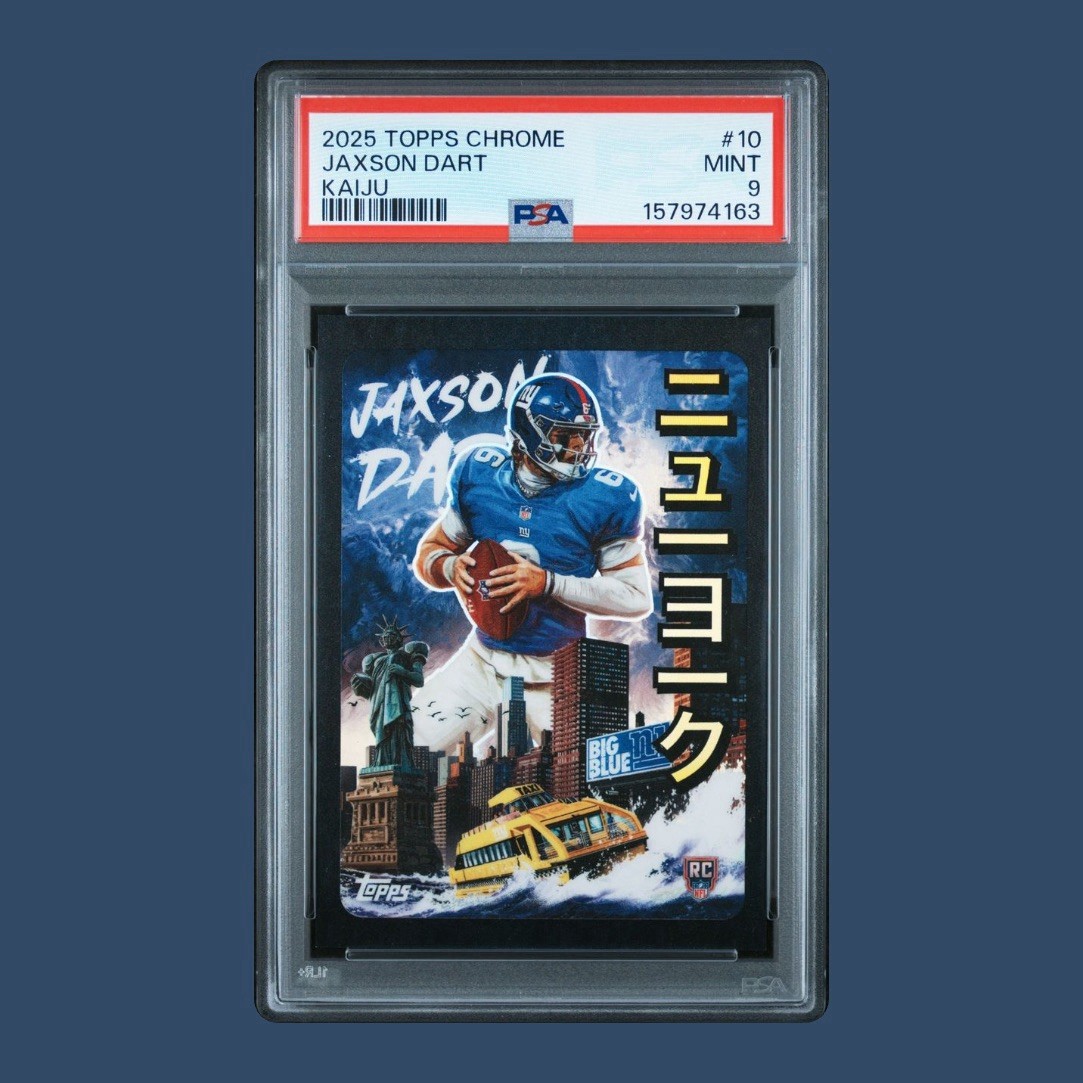 ASTRO BLUE FLAME チャウヌ サイン会参加券② 2025 Topps Chrome Jaxson Dart KAIJU RC PSA 9 POP 2 SSP Case Hit