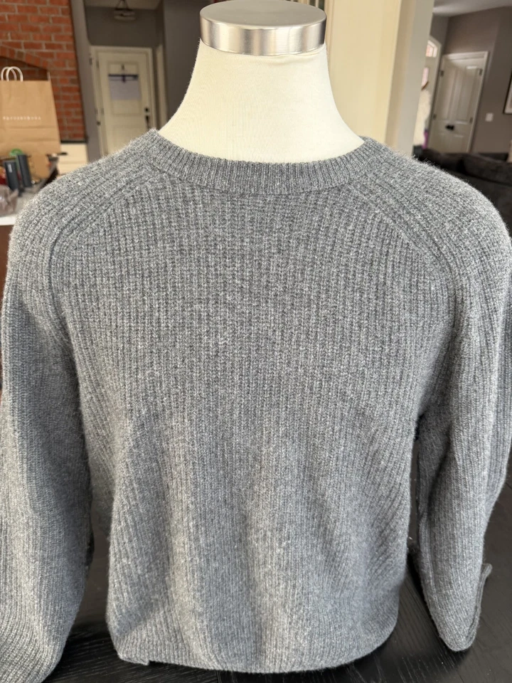 Rag & Bfone Men's Charcoal Gray Cashmere Knit Sweater Size XL EUC - Image 2 of 4