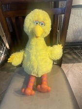 Vintage 1986 Ideal Big Bird Story Magic 20" Talking Plush Doll/ Not Tested/As-Is