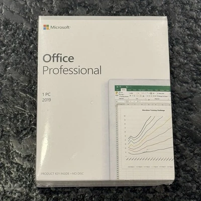 Microsoft Office 2019 Professional Brand New Sealed Box Product Key No Disc - image 1 of 2