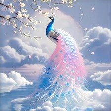 Peacock Diamond Art Kits for Adults, 5D Diamond Painting Kits for Beginners - DI