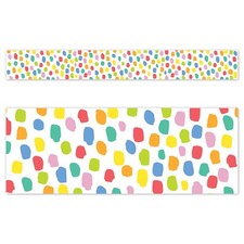 CTP Core Decor Colorful Messy Dots Bulletin Board Border Trim Classroom
