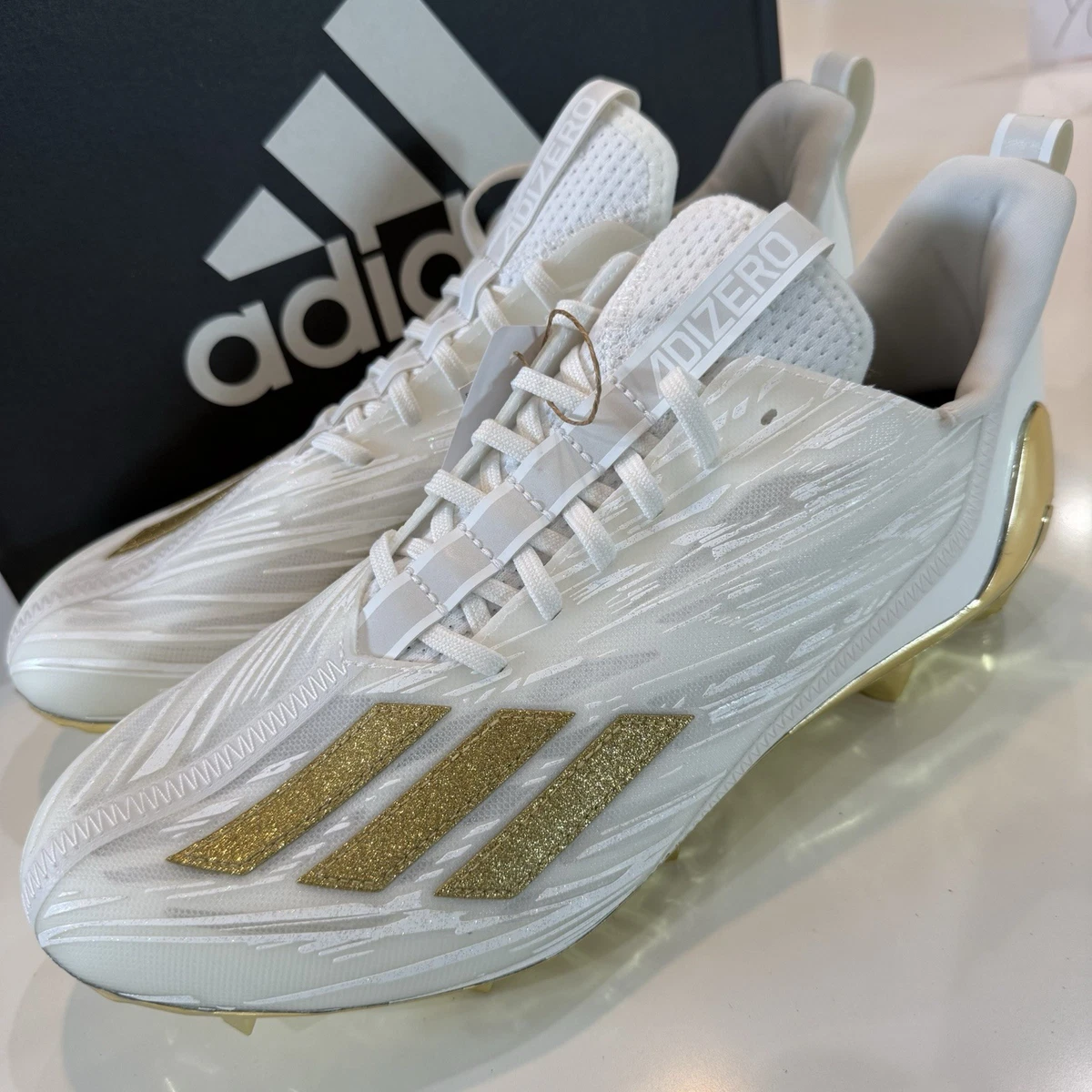 “adizero 5 STAR 8.0“ホワイト/ゴールド Lサイズ Las mejores ofertas en adidas Adizero Cleat White Metallic Gold | eBay