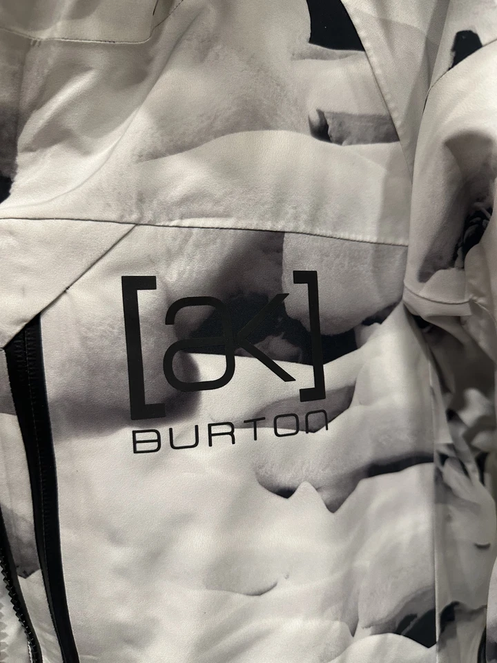 Chaqueta para hombre Burton [ak] Hover GORE‐TEX PRO 3L, blanco y negro, talla M Foto 4 de 4