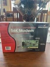 CPU Builders NOS Box 56K Modem V92 PCI Controllerless Fax & Voicemail SEALED