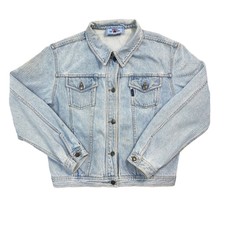 Les Copains Blue Jacket 90s Denim Trucker Womens Large