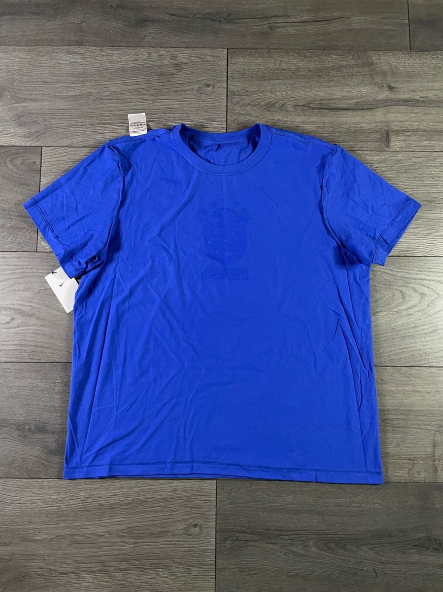 Nike CBF Brazil Soccer Team Royal Blue Short Sleeve T-Shirt