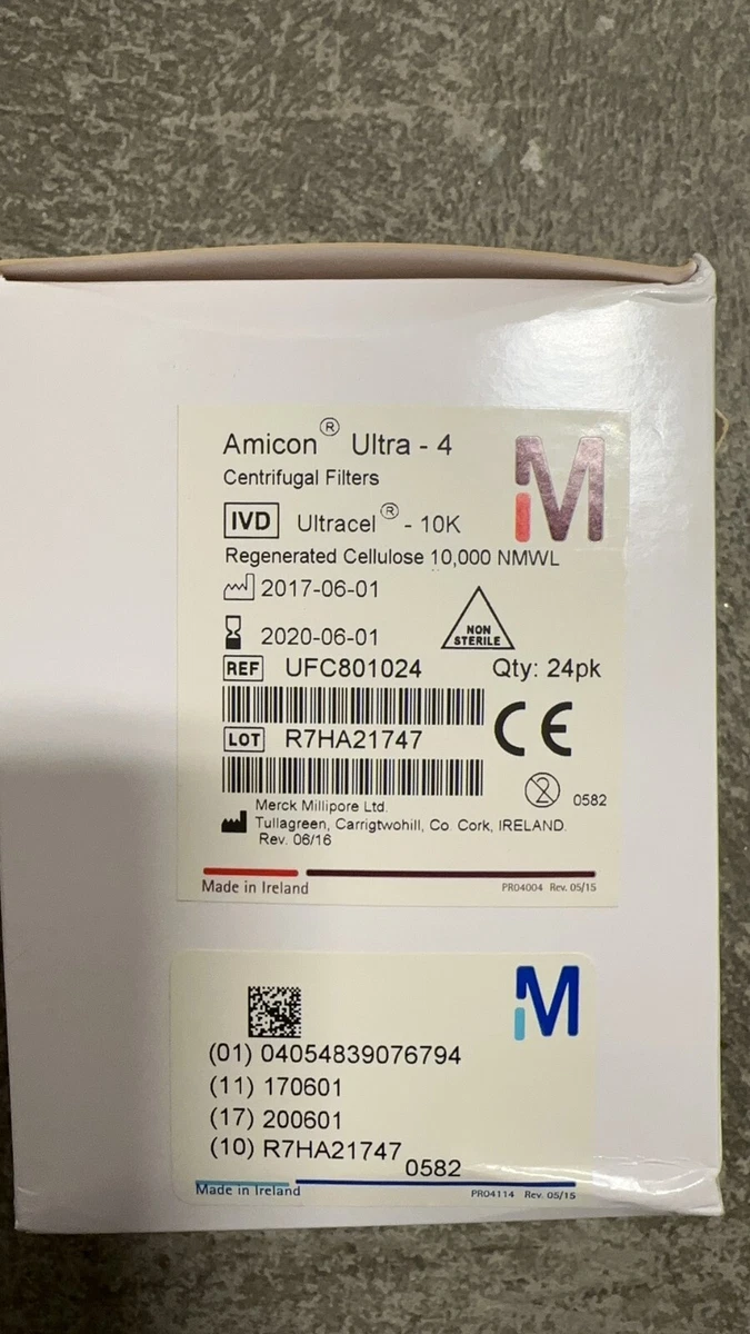 Millipore UFC801024 Amicon Ultra4 Centrifugal Filter Unit, 44 OFF