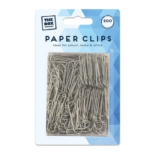 The Box Everyday Paper Clips – 200 Pack (Single Pack)