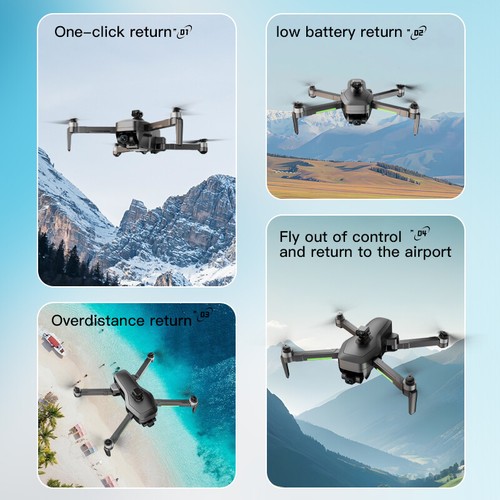 193S Drone GPS 3-axis Gimbal 4K HD Dual Camera Obstacle Avoidance Quadcopter 3KM - Imagen 6 de 22