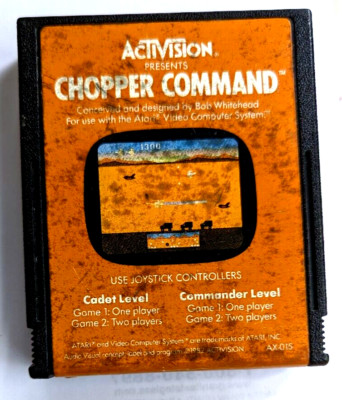 1982 Atari 2600 CHOPPER COMMAND Game Cartridge tested and works | eBay