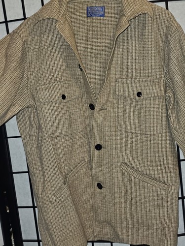 70'S Pendleton Pure Virgin Wool Jacket Vintage Made In The USA 🇺🇸 Size M Thick - Picture 6 of 19