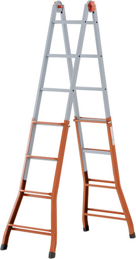 Scala Gierre A0080 Acciaio Telescopica 5+5 | Sicurezza Professionale