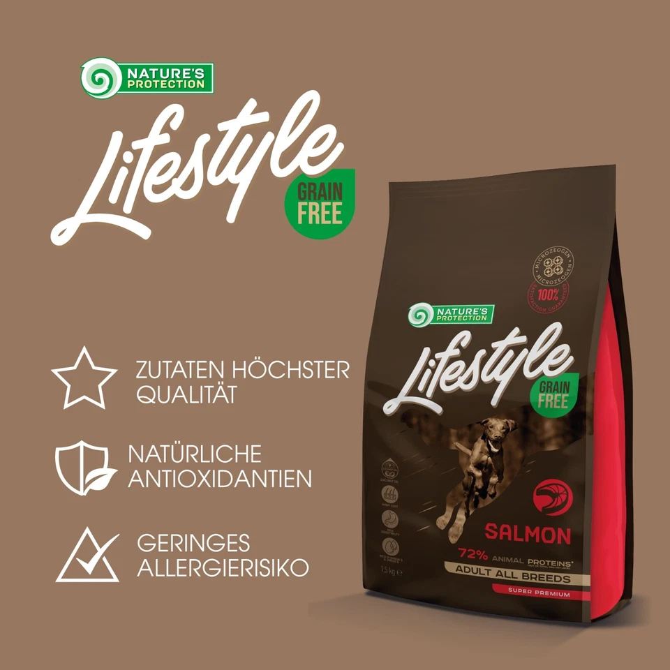 Premium LACHS und KARTOFFEL -getreidefrei -Trockenfutter für ausgewachsene-Hunde - Bild 2 von 4