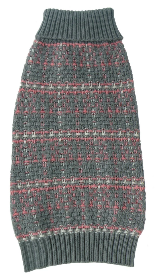 Vintage Symphony Static Fashion Cable Knitted Pet Dog Sweater Clothes - Image 3 of 4