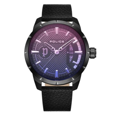 Police orologio uomo data Neist cassa 45 mm vetro minerale viola