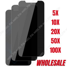 Wholesale Privacy Screen Protector Tempered Glass Lot For iPhone 14 13 12 11 X 8
