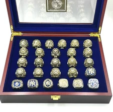 NY YANKEES 27 PIECE MLB WORLD SERIES CHAMPIONSHIP RING COLLECTION SET- BRAND NEW