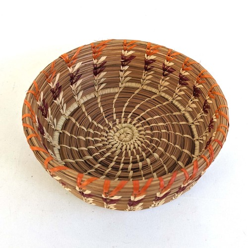 Gewebte Kiefernnadel Rafia Wickelkorb Mehrfarbig Gewinde Designs - Bild 13 von 26
