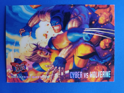 1995 FLEER ULTRA WOLVERINE VS CYBER GREATEST BATTLES #130 MARVEL