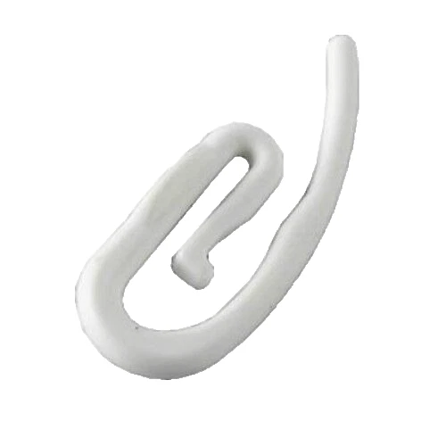 25 Ganci per Tenda Tendine Curtain Hooks White Bianco Italia Gancio Swish - Immagine 2 di 4