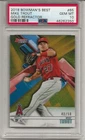 2018 BOWMAN'S BEST #65 MIKE TROUT, PSA 10 GEM MINT, GOLD REFRACTOR #40/50,POP 13