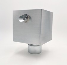 Boite à eau zinc  200 x 200mm  ø 80 ou 100 mm NEUF gouttière descente eau 🇫🇷