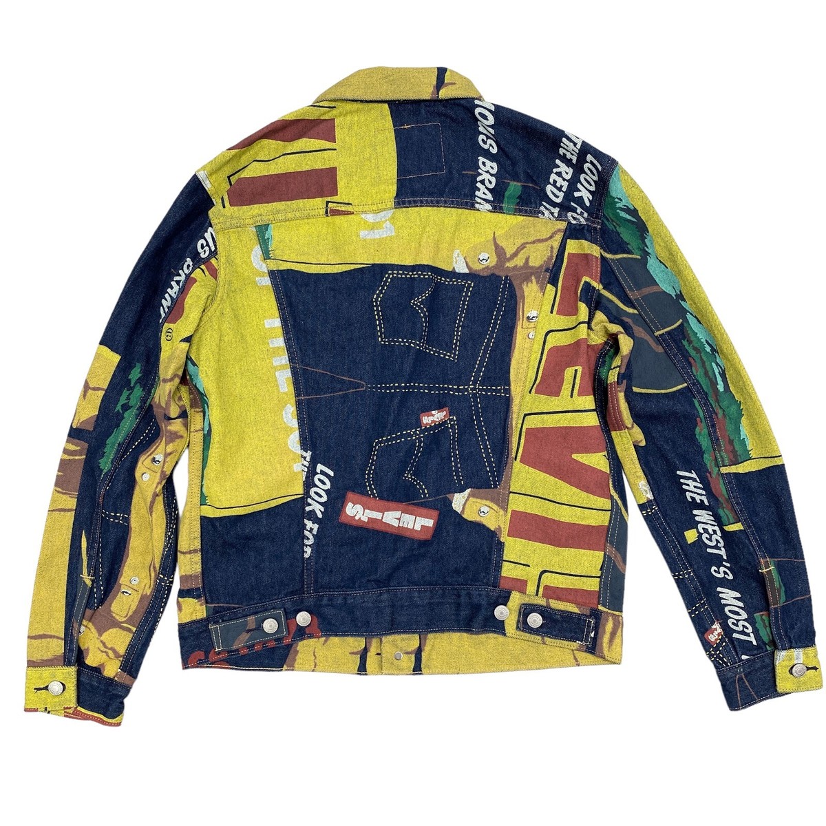 Levi's 150th Anniversary Men's Denim Trucker Jacket - Banner Print