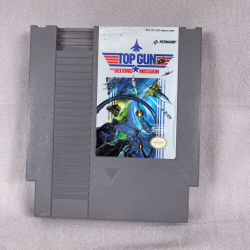 Top Gun: The Second Mission Nintendo NES Konami Cartridge 1985 Arcade Video Game