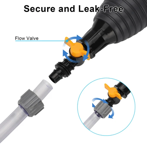 9,8 Fuß Siphonschlauch Benzin Heiz Wasser Öl Multifunktion Pumpe Transfer Handpumpe - Bild 11 von 13