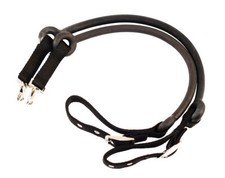 Mustang Sto&szlig;z&uuml;gel lange Gummi passend f&uuml;r Pony Cob Full Kaltblud Schwarz 1 St&uuml;ck