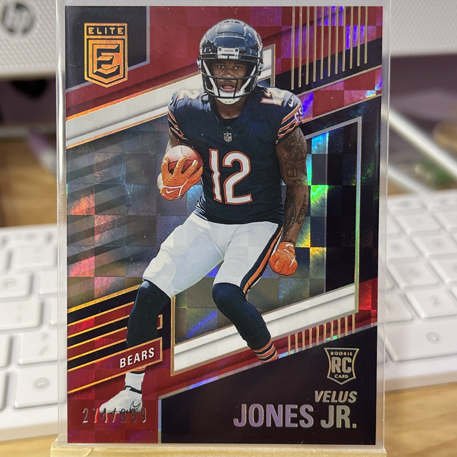 2022 Panini Donruss Elite RC Red #157 Velus Jones Jr. Bears /399
