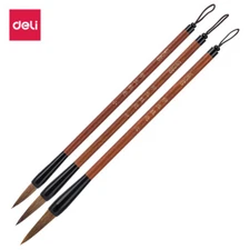 Deli 36005 #Calligraphy Brush Pen Set #3pcs #LIGHT BROWN