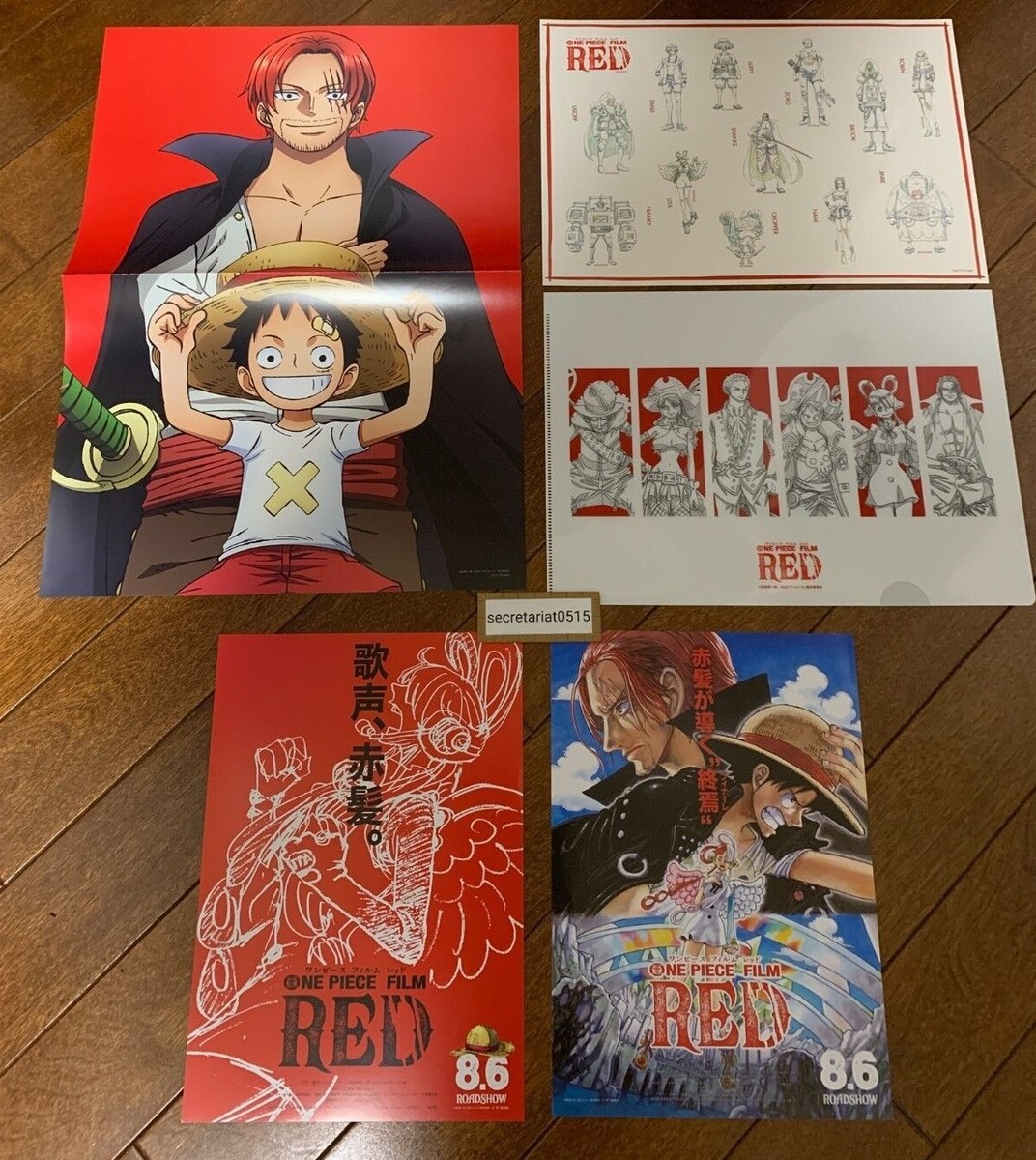 One Piece Film Red Movie Exclusive Poster w/ Sticker File Folder
