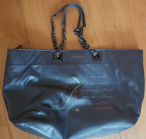 Borsa a spalla, marca LE PANDORINE - colore blu scuro - USATA ottime  condizioni! | eBay