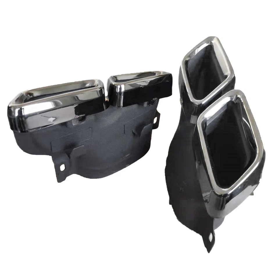 2Pcs Car Exhaust Muffler Pipe Tips Tailpipe For Mercedes Benz W205 C63 2015-2018 - Image 4 of 4